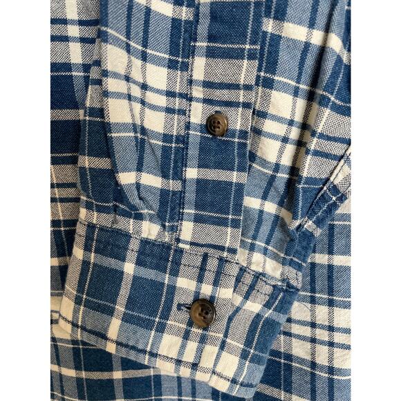 C.E. Schmidt Workwear Blue plaid Cotton Shirt size 2X - Picture 3 of 8